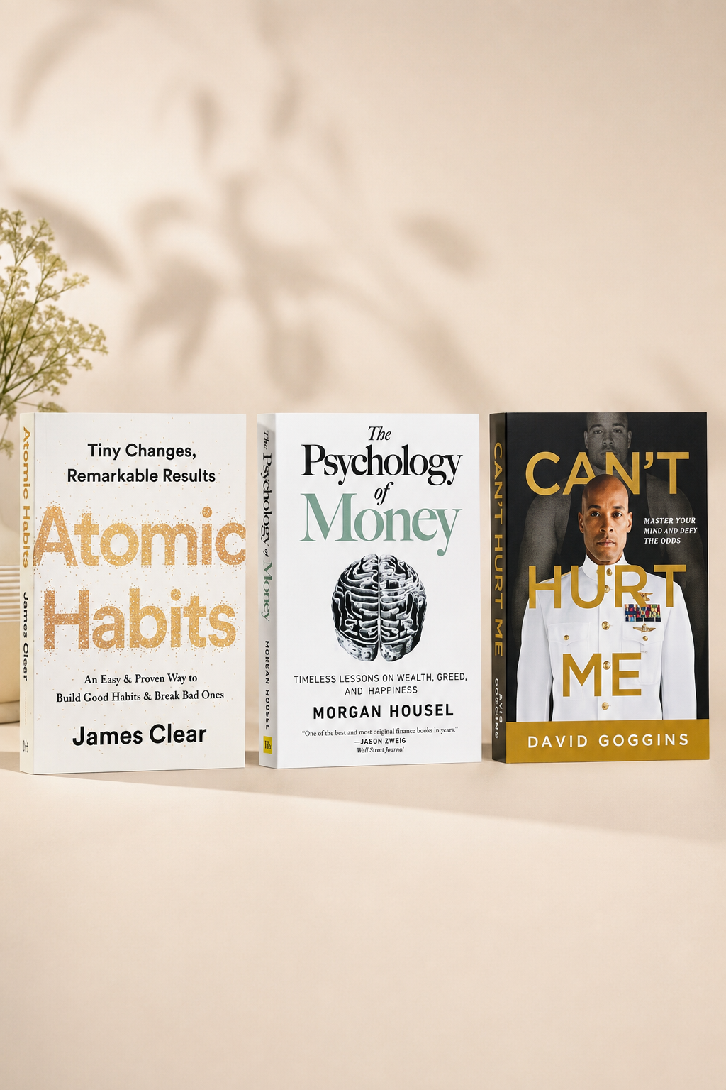 Atomic Habits + Can't Hurt Me + Deep Work | 3 Book Combo Set (Paperback)