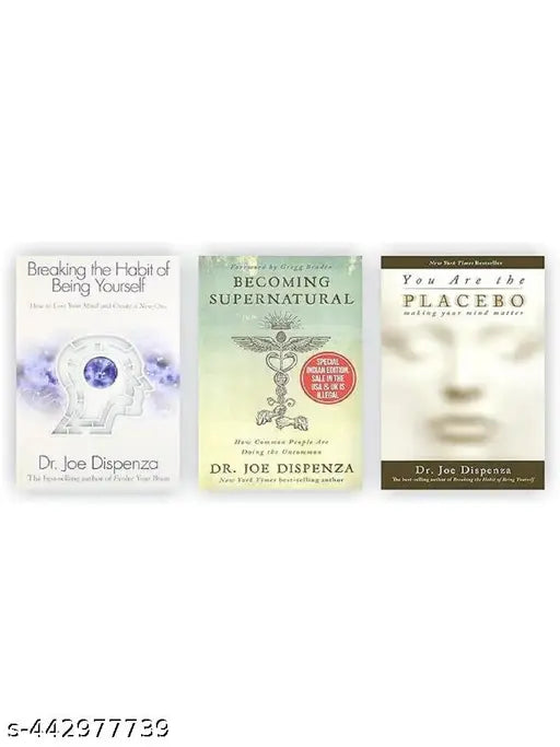 Dr. Joe Dispenza 3 books Set (Breaking the Habit of Being Yourself, You Are the Placebo, Becoming Supernatural) (English, Paperback, Joe,Dispenza Dr.)