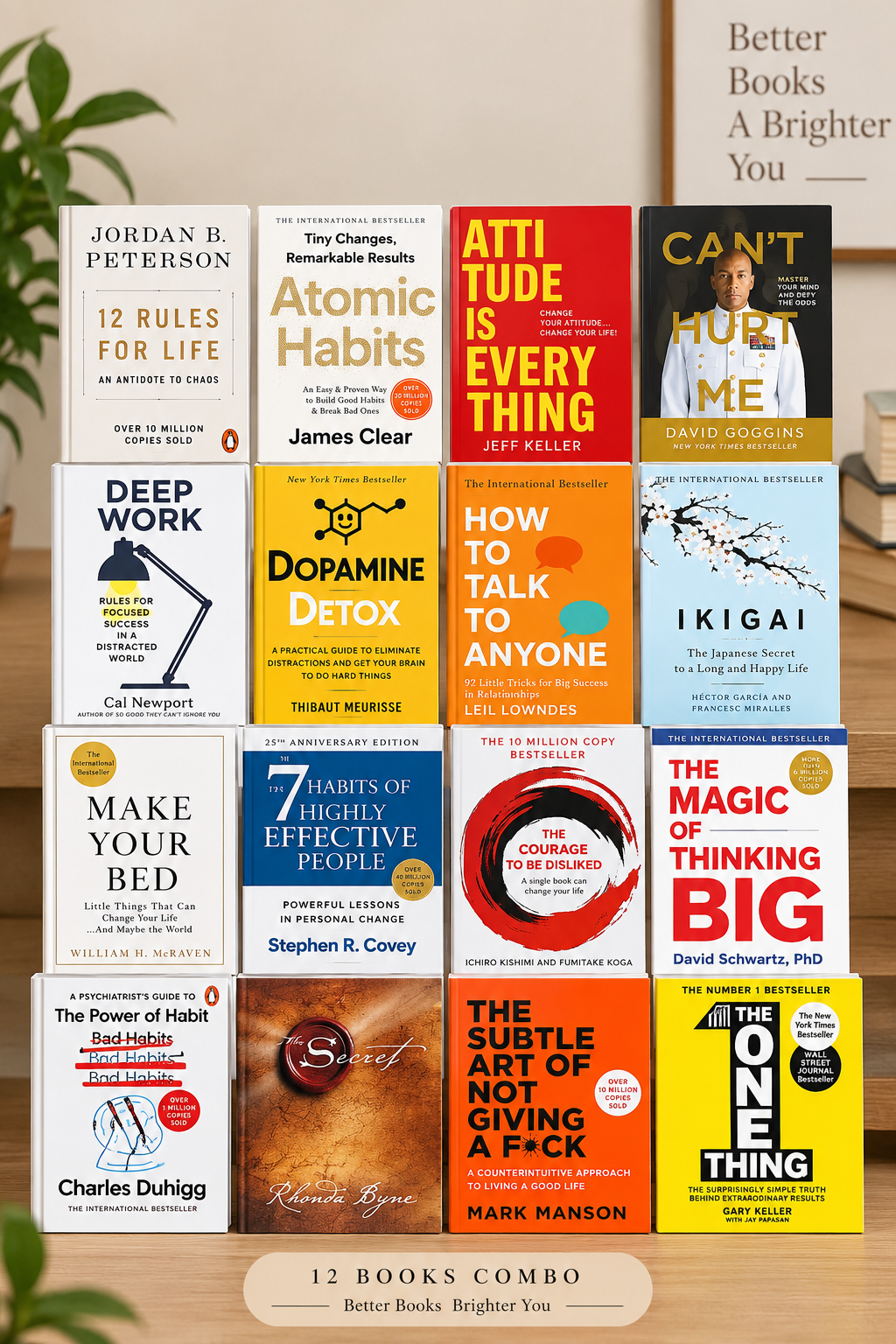 16 Books Self Help & Personal Development Combo 