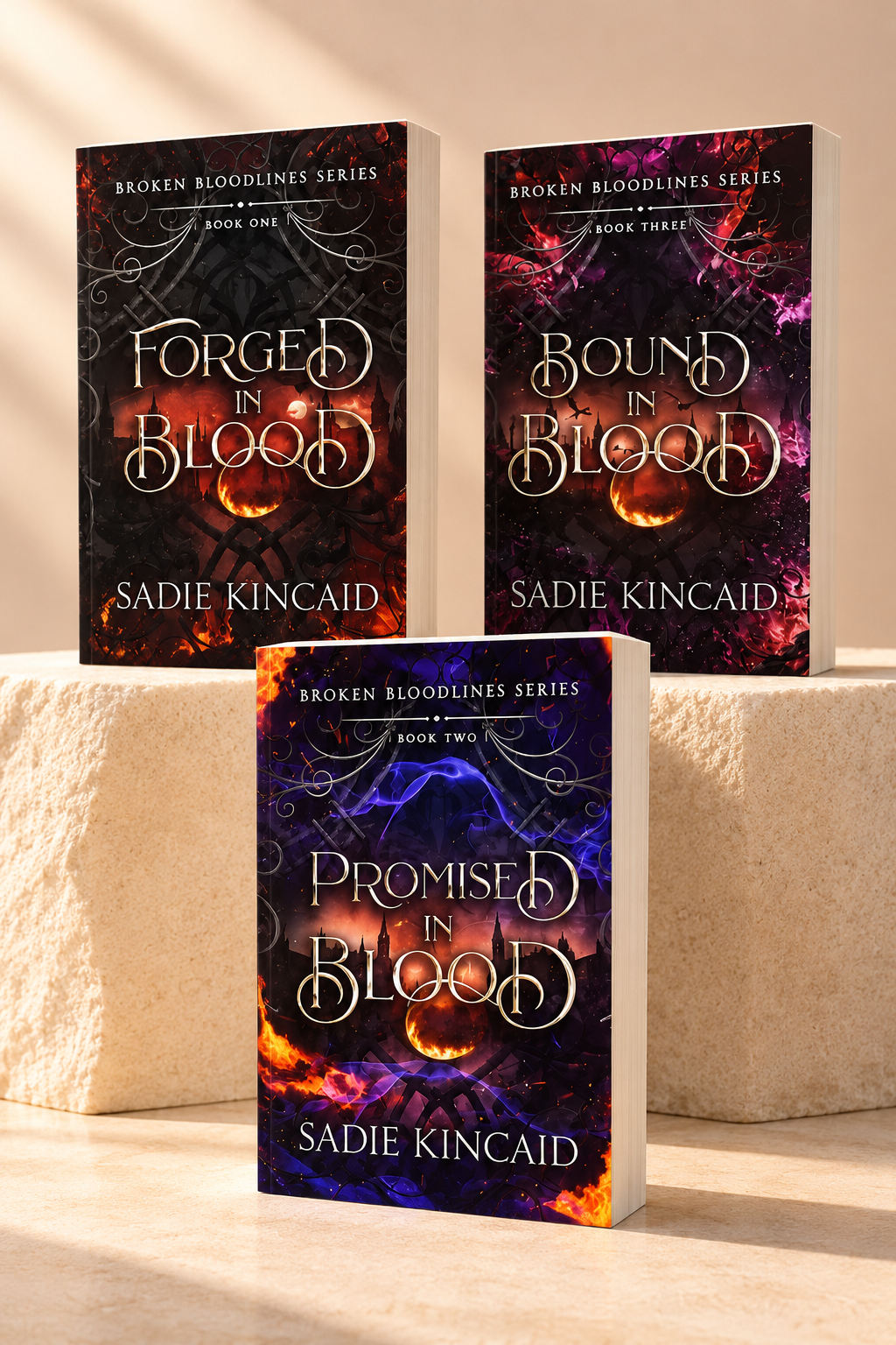Broken Bloodlines Book Series by Sadie Kincaid