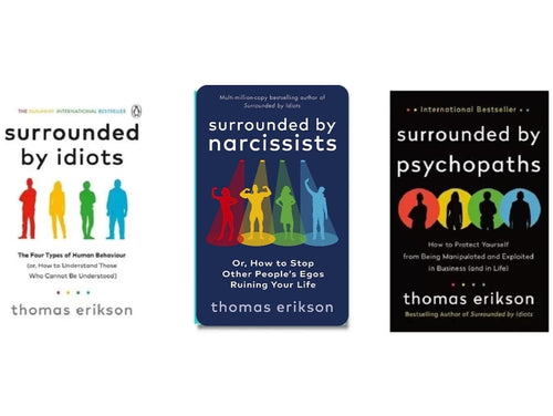 (Combo Pack 3) Surrounded by Idiots + Surrounded by Psychopaths + Surrounded by Narcissists by Thomas Erikson | Paperback