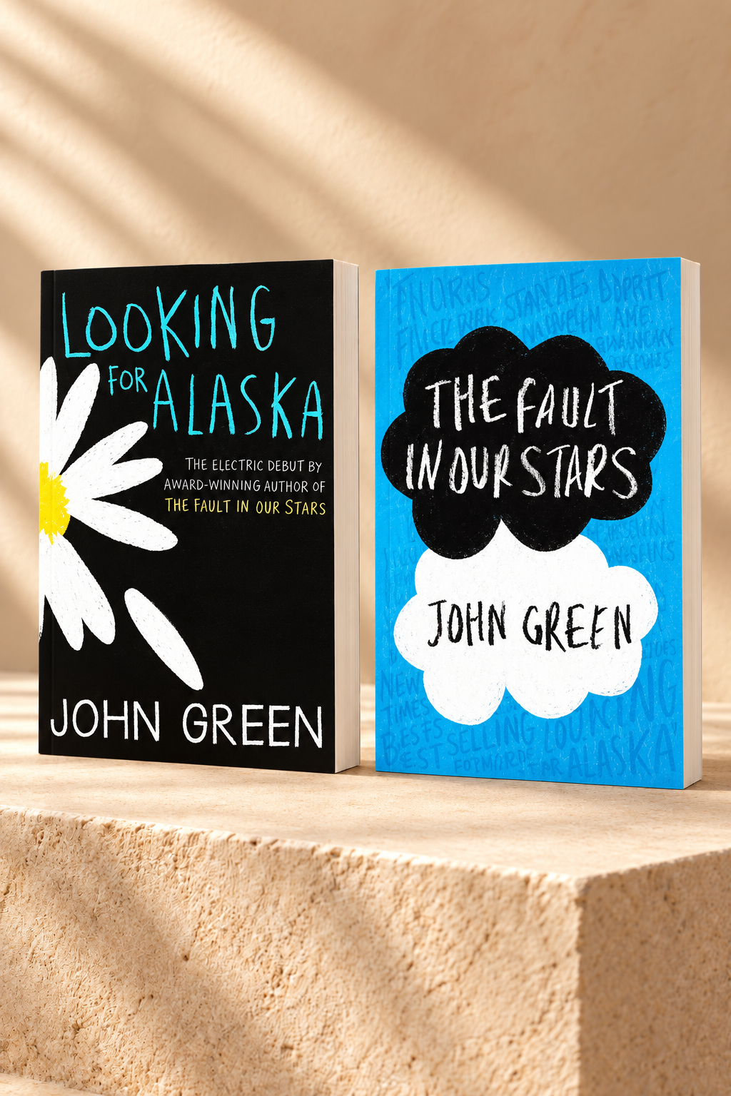 The Fault in Our Stars and Looking for Alaska by John Green books combo