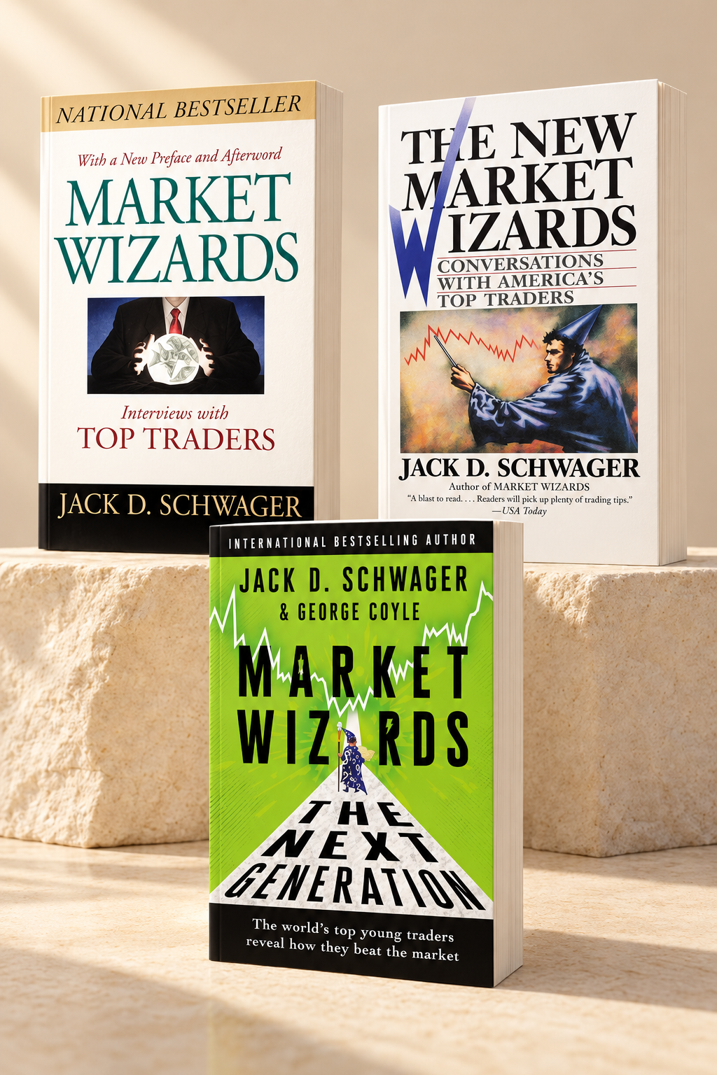 Market Wizards Jack D Schwager 3 books trading combo paperback