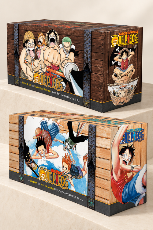 One Piece Box Set 1 + 2 Combo by Eiichiro Oda | Volumes 1–46 | English Paperback Manga