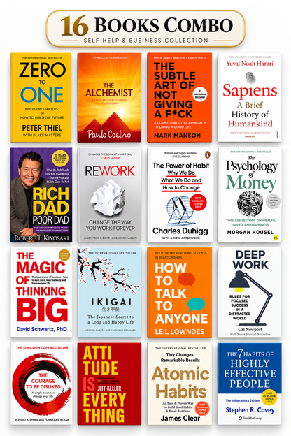 16 bestselling self-help and business books combo