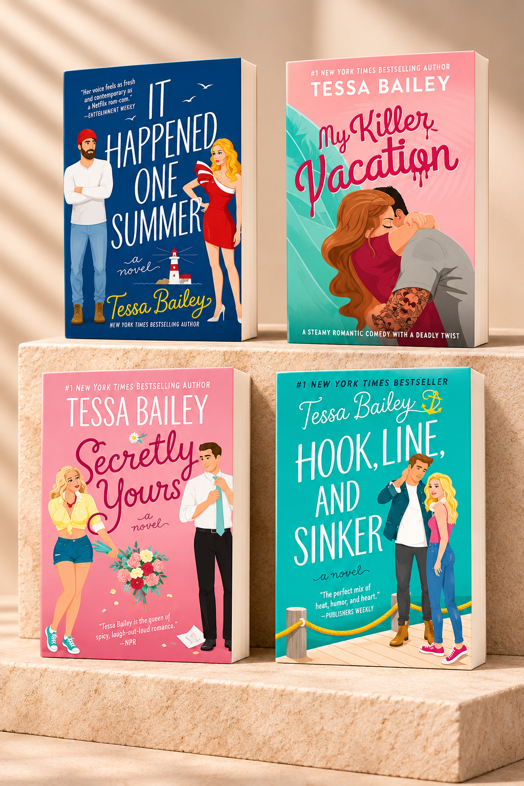 Tessa Bailey Books Combo (4 Books Combo, Paperback)