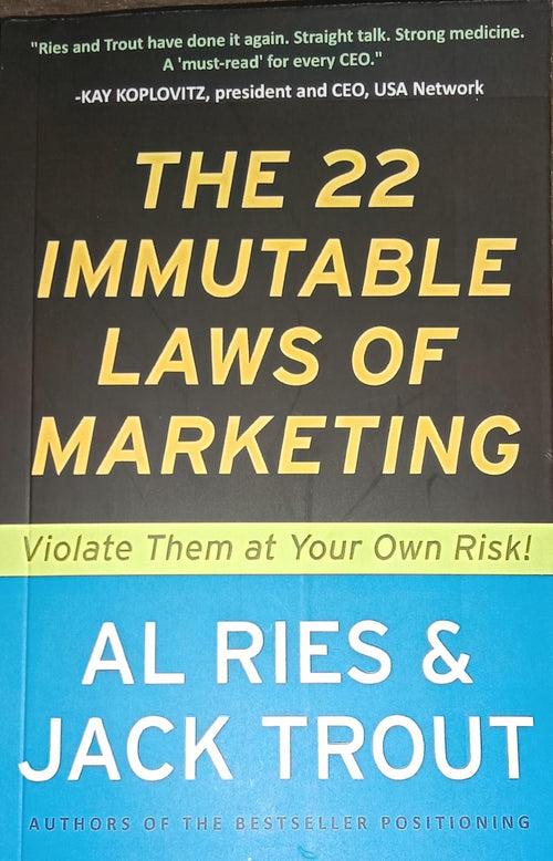 The 22 Immutable Laws Of Marketing - Al Ries | Paperback
