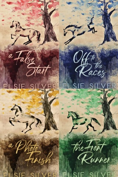 (Combo) Off to the Races + A Photo Finish + The Front Runner + A False Start (4 Books) (Gold Rush Ranch) by Elsie Silver | Paperback